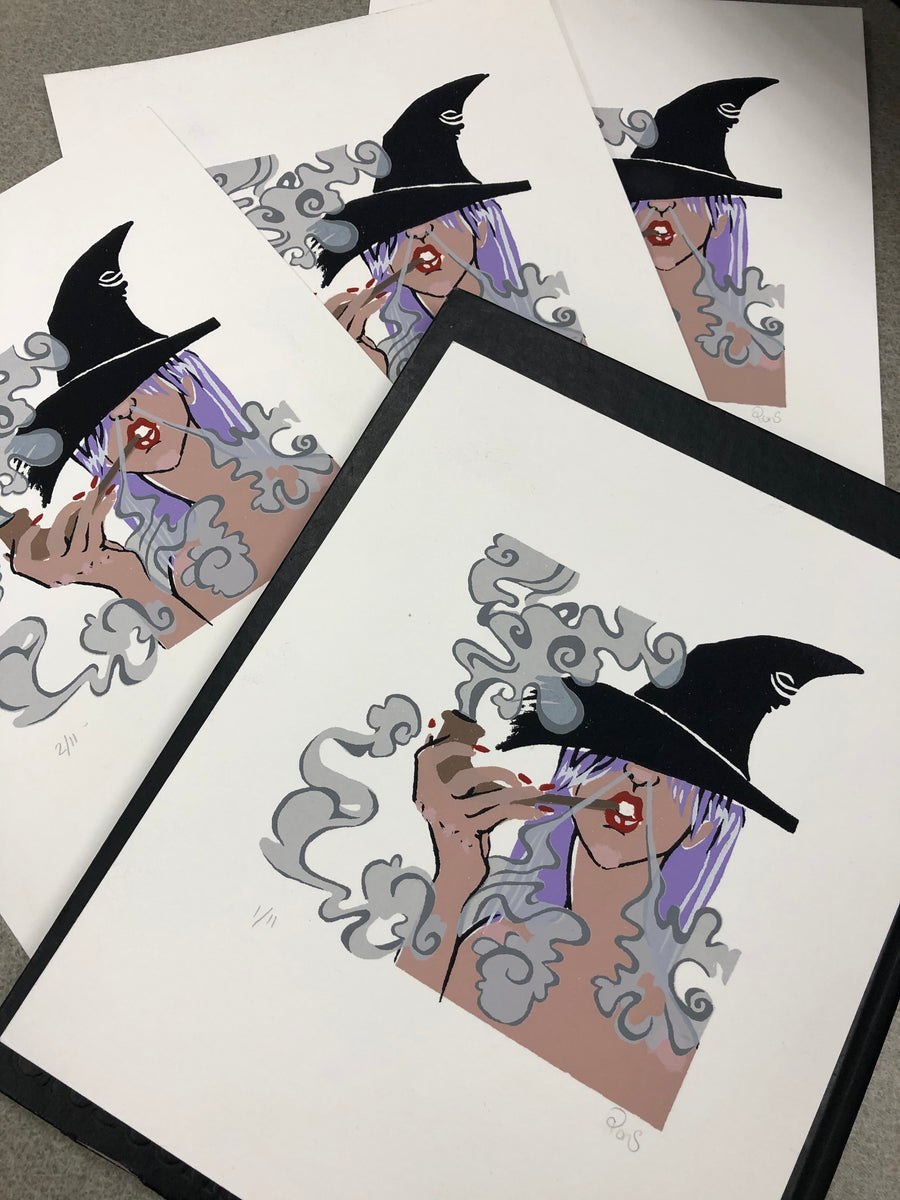 Original Silkscreen Print - Witch – Alchemy & Aura