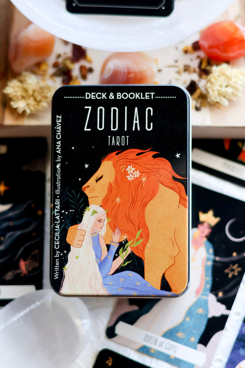 Zodiac Tarot in a Tin – Alchemy & Aura