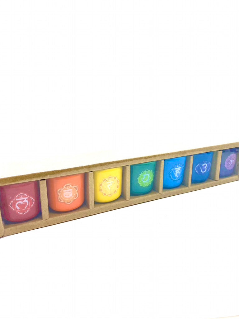 7 Chakra Mini Candle Holder Kit Alchemy & Aura