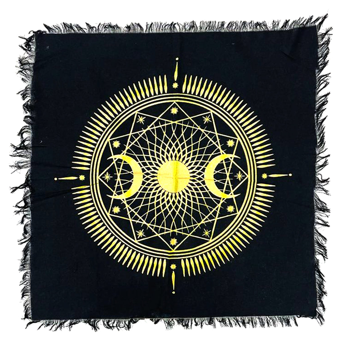 Triple Moon Celestial Altar Tapestry – Alchemy & Aura