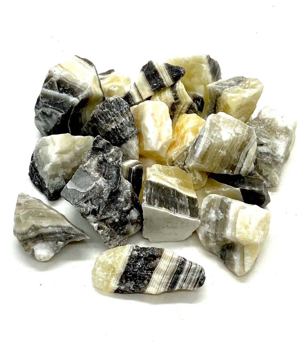 Phantom (Zebra) Calcite Rough – Alchemy & Aura